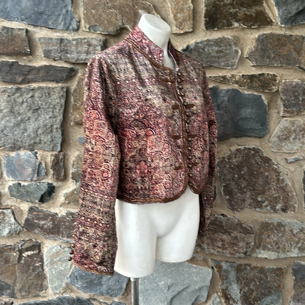 Soft Surroundings NWT Icon Velvet Bolero Urbina Umber Coat Jacket Size Xl - Picture 6 of 10